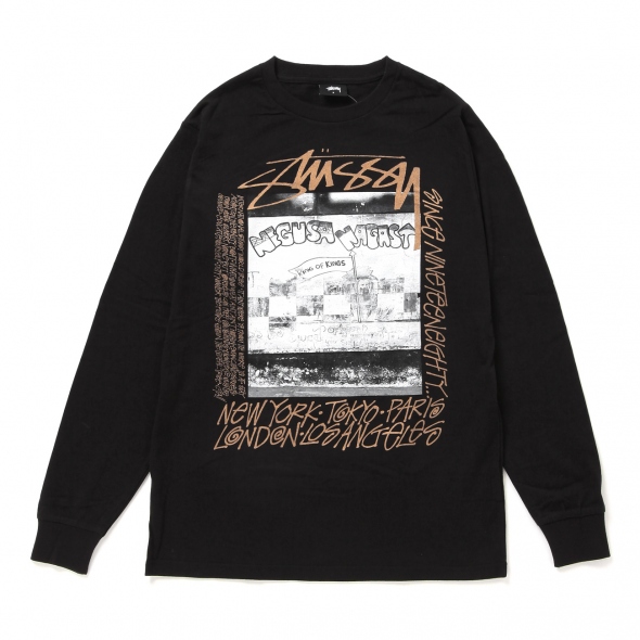 STUSSY ステューシー ロンT KING OF KINGS 黒 STUSSY ステューシー ロンT KING OF KINGS 黒