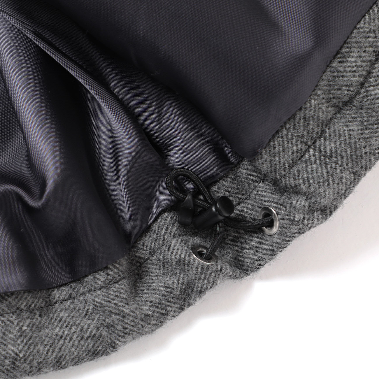 URU / ウル | WOOL LIGHT TWEED - ZIP UP BLOUSON - M.Gray | 通販