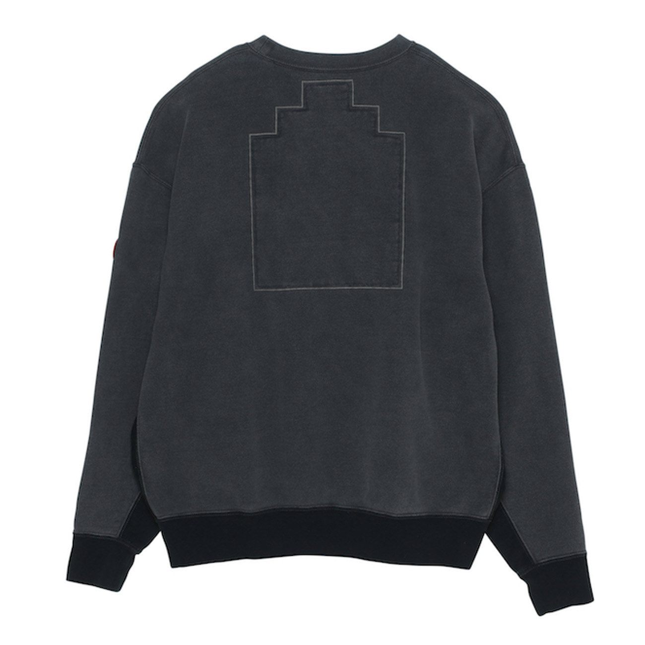 C.E / シーイー | OVERDYE EMB DEPART CREW NECK - Charcoal