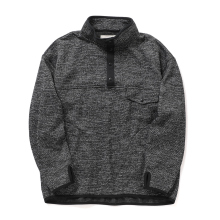 CURLY / カーリー | SWEATER FLEECE ANORAK - Salt Pepper