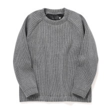 CURLY / カーリー | MIX COTTON KNIT P/O - Charcoal
