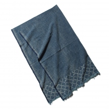 Porter Classic / ポータークラシック | COTTON STOLE - Blue | 通販