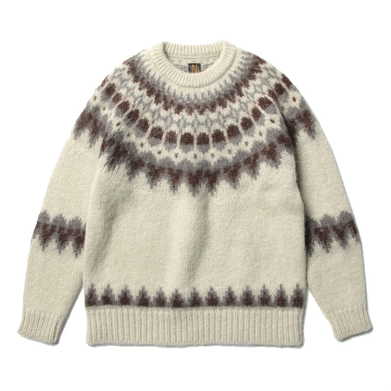 BATONER / バトナー | MOHAIR NORDIC CREW NECK - Ivory | 通販 - 正規 