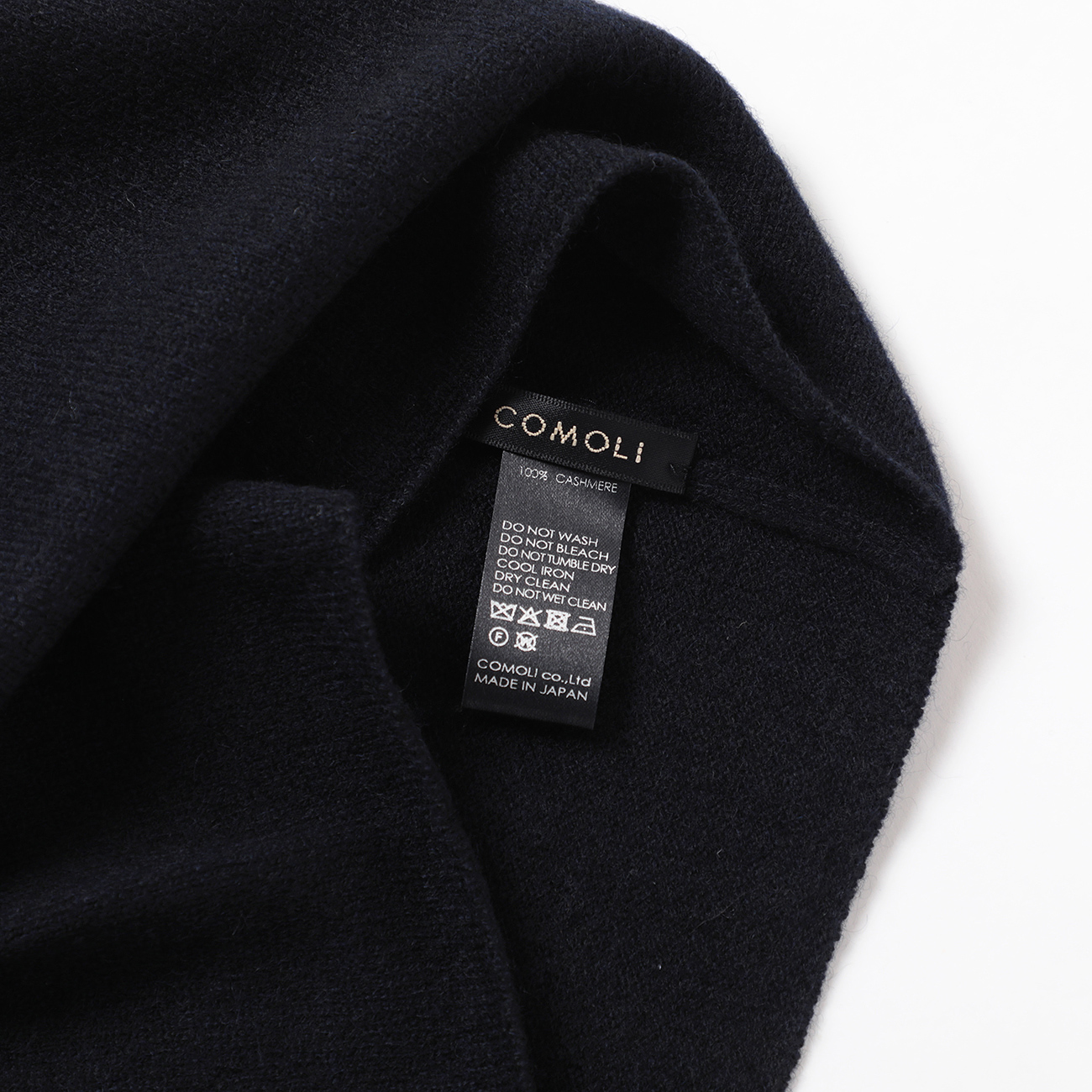 COMOLI / コモリ | カシミヤ ネックウォーマー - Navy | 通販 - 正規