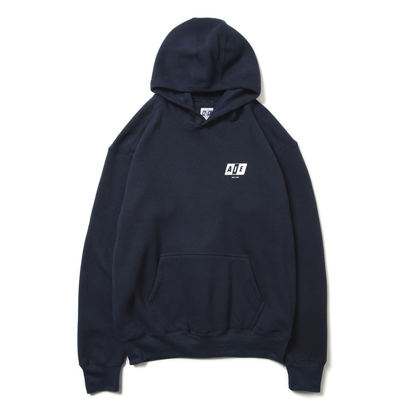 AiE / エーアイイー | Printed Hoody - AiE NY - Navy | 通販 - 正規