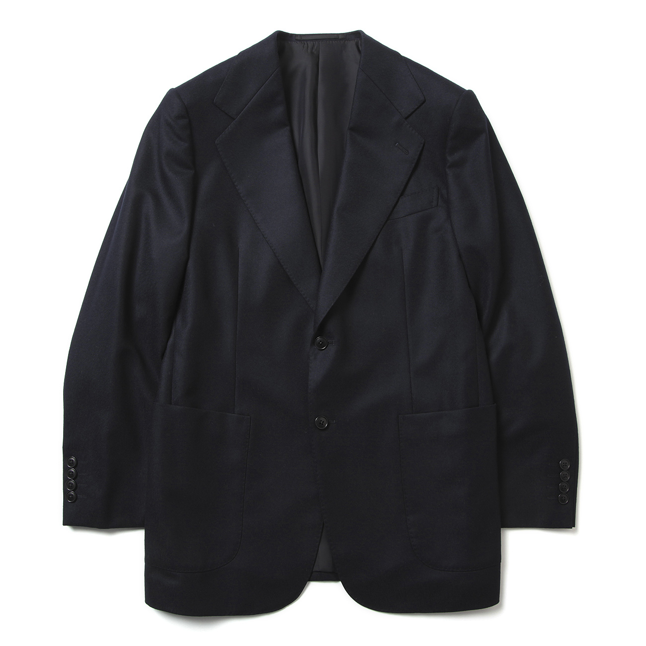 COMOLI ウールフランネル スーツ 1 ネイビー 定価176000円S03-08004 ...