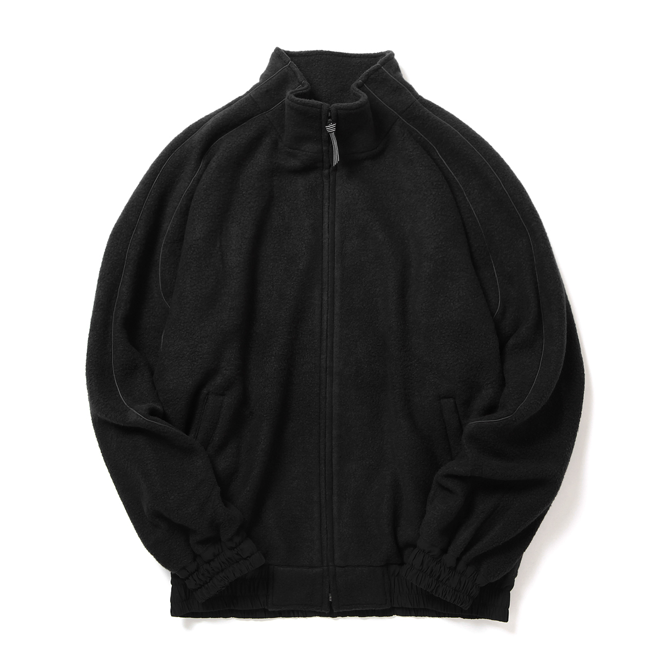 FLEECE SPORTY JACKET - Black