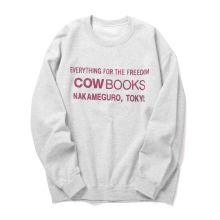 COW BOOKS / カウブックス | Book Vendor Sweatshirt (Logo) - Ash × Wine