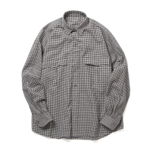 Porter Classic / ポータークラシック | ROLL UP FLANNEL GINGHAM CHECK SHIRT - Black