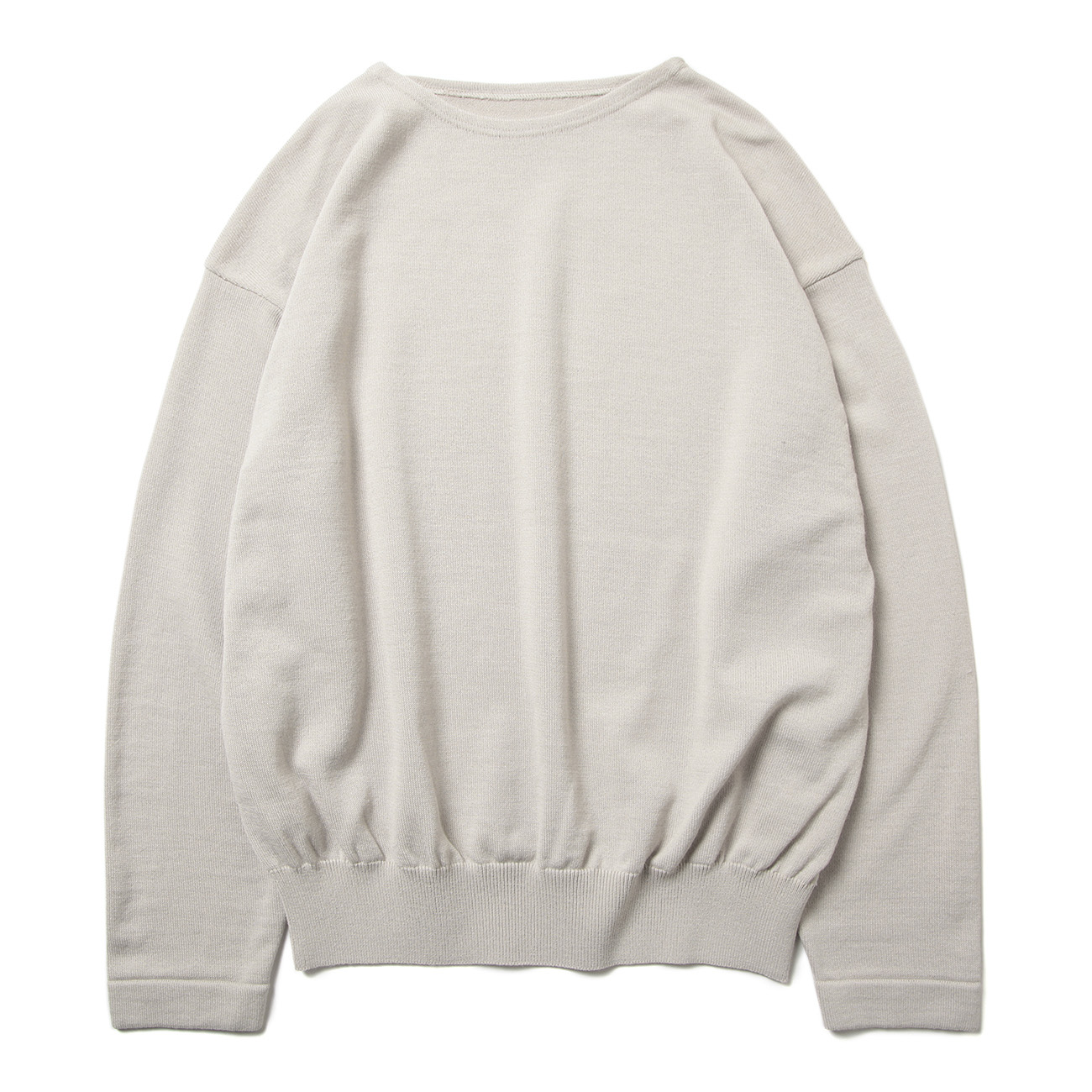 crepuscule / クレプスキュール | Wool Basque Knit - L.Gray | 通販