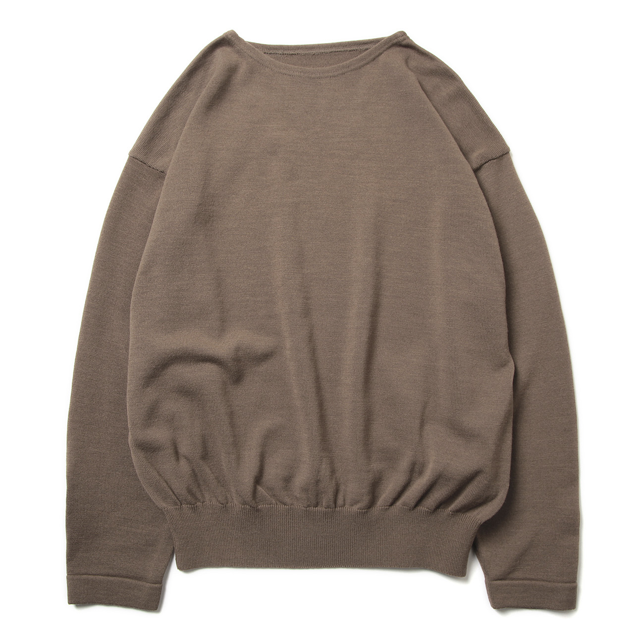 crepuscule / クレプスキュール | Wool Basque Knit - Brown | 通販