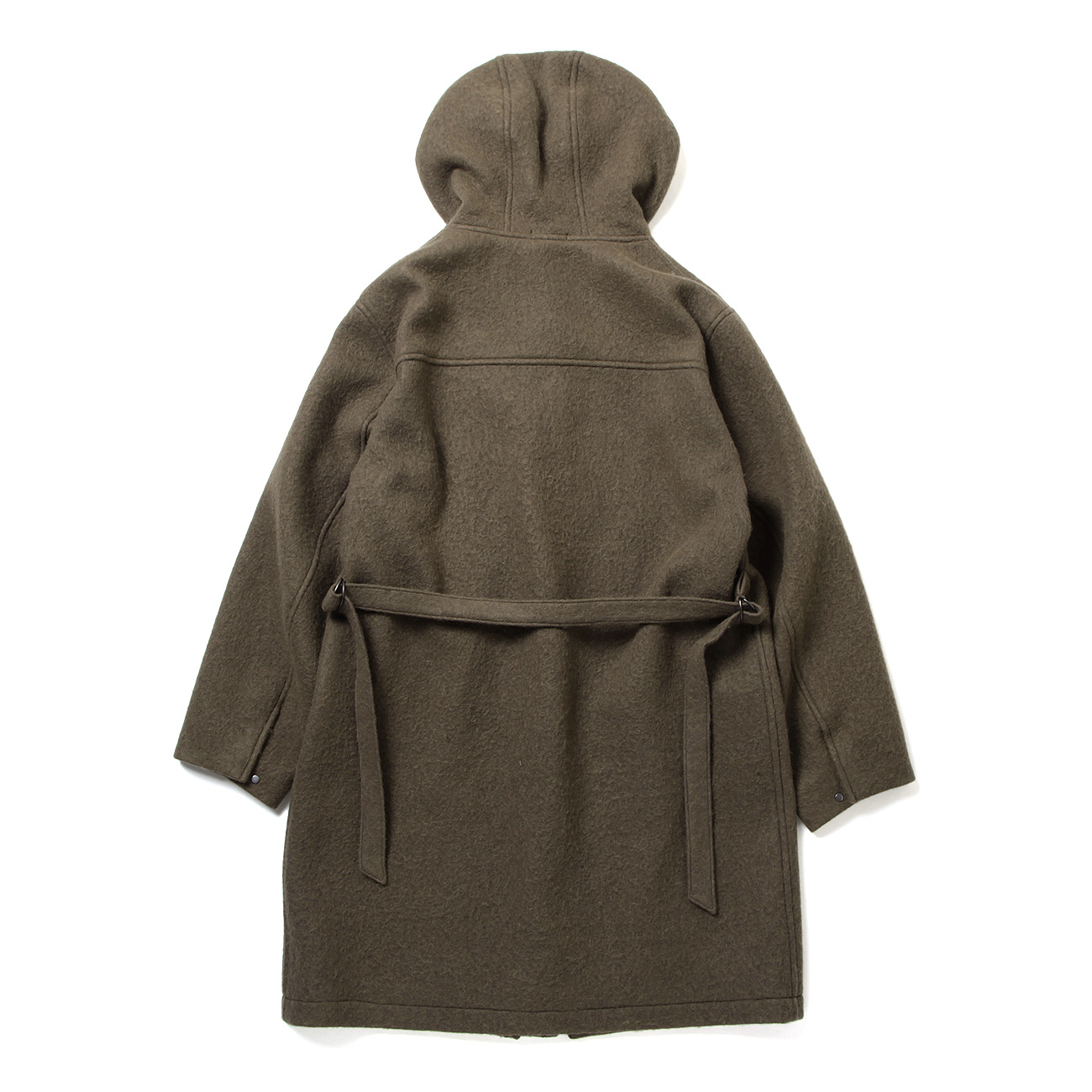 AURALEE / オーラリー | BRUSHED ALPACA WOOL MELTON HOODED COAT (メンズ) - Dark Olive  | 通販 - 正規取扱店 | COLLECT STORE / コレクトストア