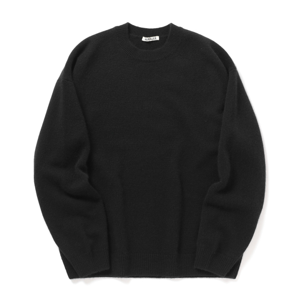 AURALEE baby cashmere knit ブラック　サイズ4 AURALEE / オーラリー | BABY CASHMERE KNIT P/O (メンズ) - Top Black