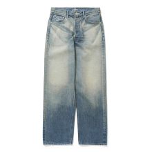 AURALEE / オーラリー | SELVEDGE FADED HEAVY DENIM WIDE PANTS (メンズ) - Faded Indigo