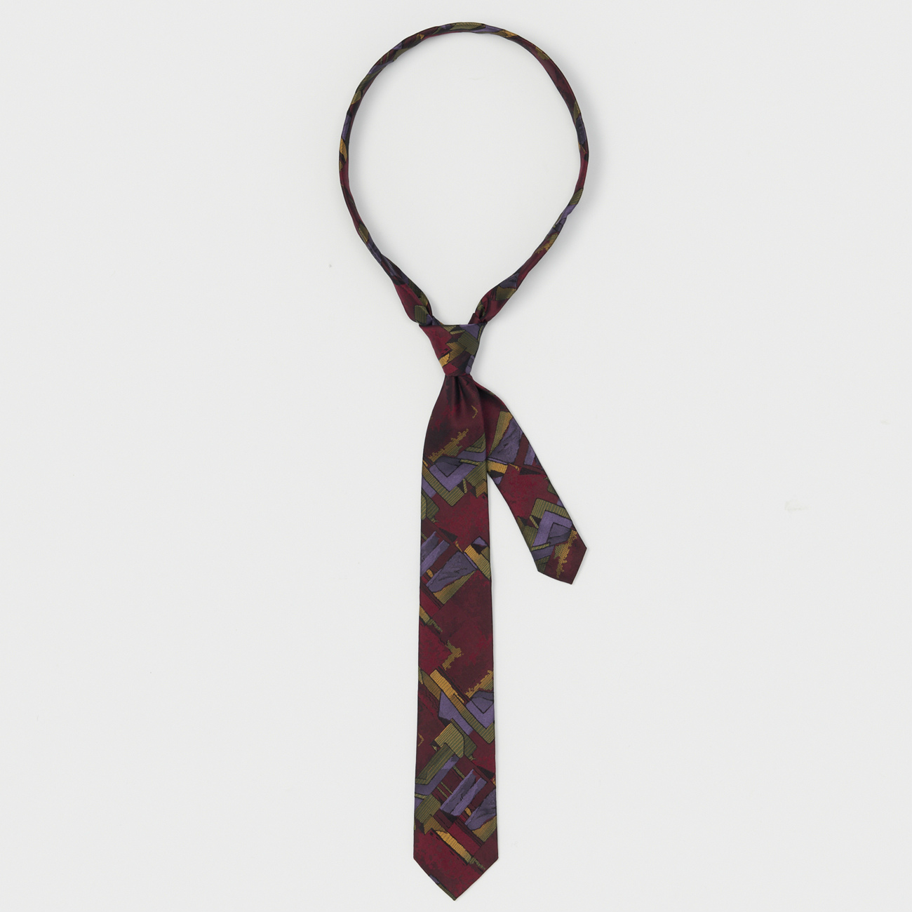 necktie - abstract stone gray