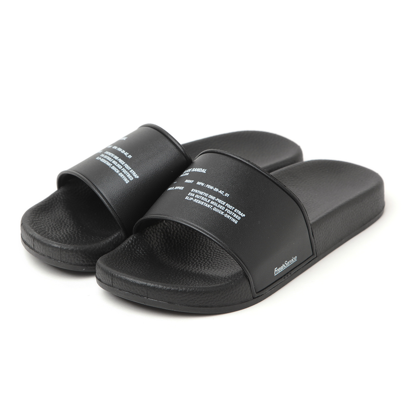 FreshService / フレッシュサービス | SLIDE SANDAL - Black | 通販