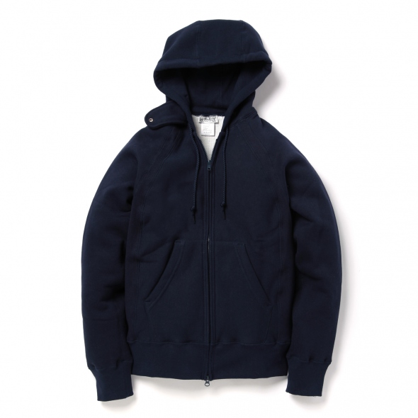 ENGINEERED GARMENTS / エンジニアドガーメンツ | EG Workaday Raglan Zip Hoody - Navy |  通販 - 正規取扱店 | COLLECT STORE / コレクトストア