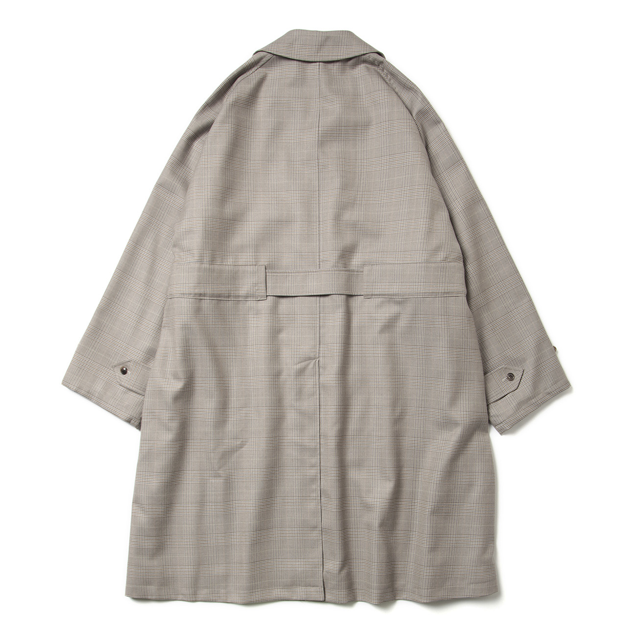 URU / ウル | WOOL CHECK - BELTED COAT - Beige | 通販 - 正規取扱店