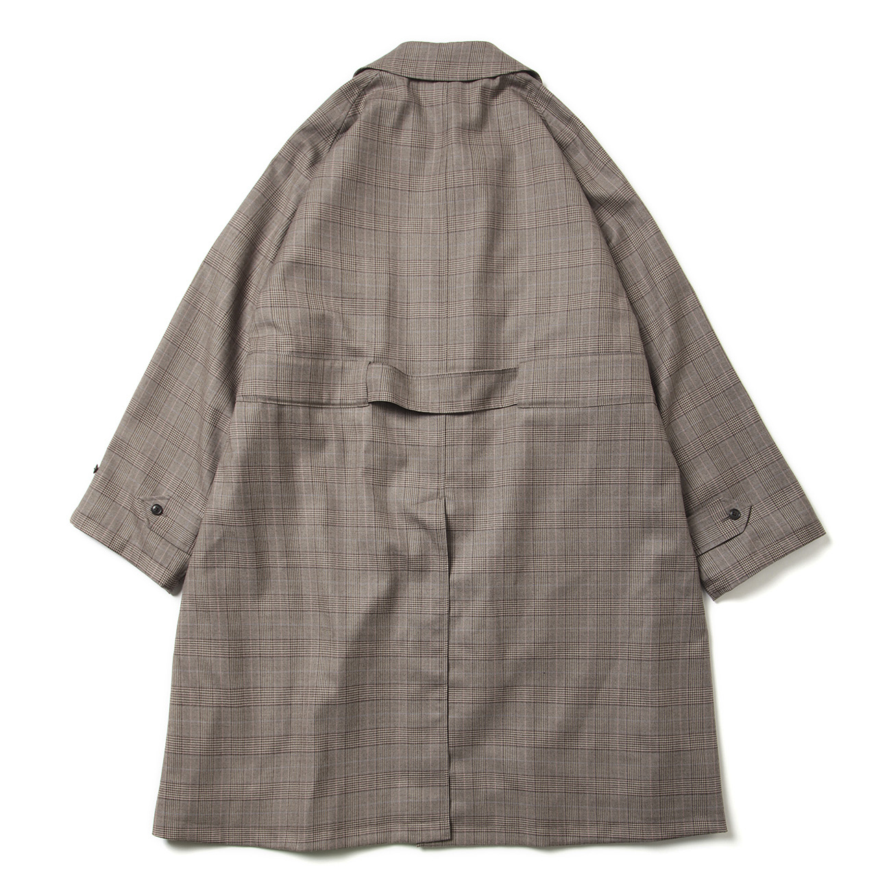 URU / ウル | WOOL CHECK - BELTED COAT - Brown | 通販 - 正規取扱店