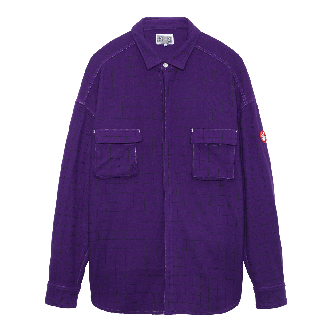 C.E / シーイー | GRID FLANNEL BIG SHIRT - Purple | 通販 - 正規取扱