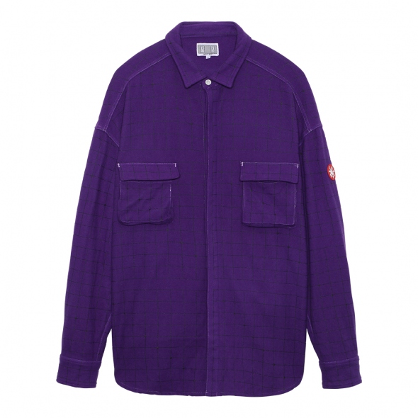 C.E / シーイー | GRID FLANNEL BIG SHIRT - Purple | 通販 - 正規取扱