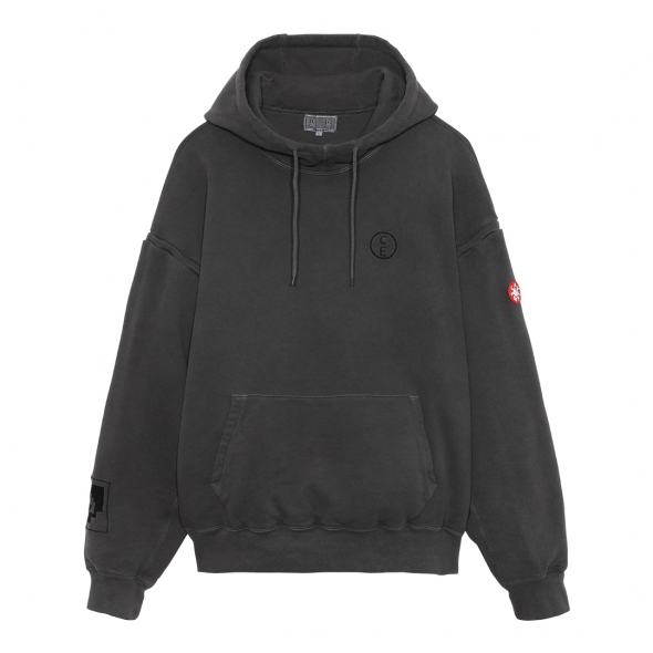 C.E / シーイー | OVERDYE DOUBLE FACE HOODY - Charcoal