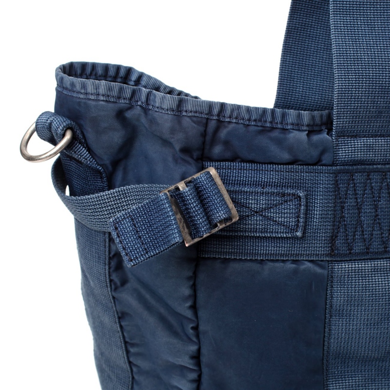 Porter Classic / ポータークラシック | SUPER NYLON TOTE BAG - Blue Porter Classic / ポータークラシック | SUPER NYLON TOTE BAG - Blue