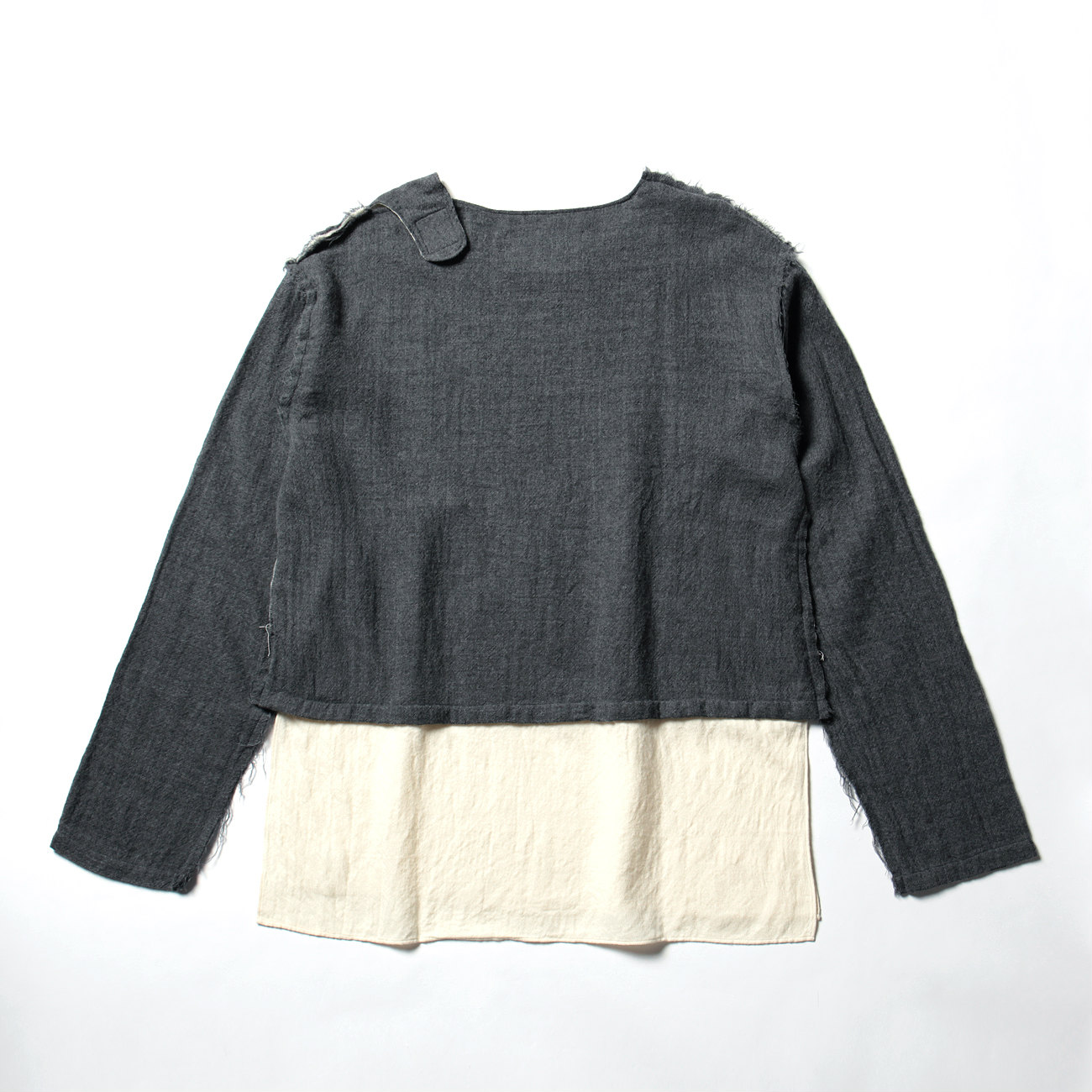 RESEARCH | Muslin Shirt - Wool Viera - Charcoal Gray | 通販 - 正規 