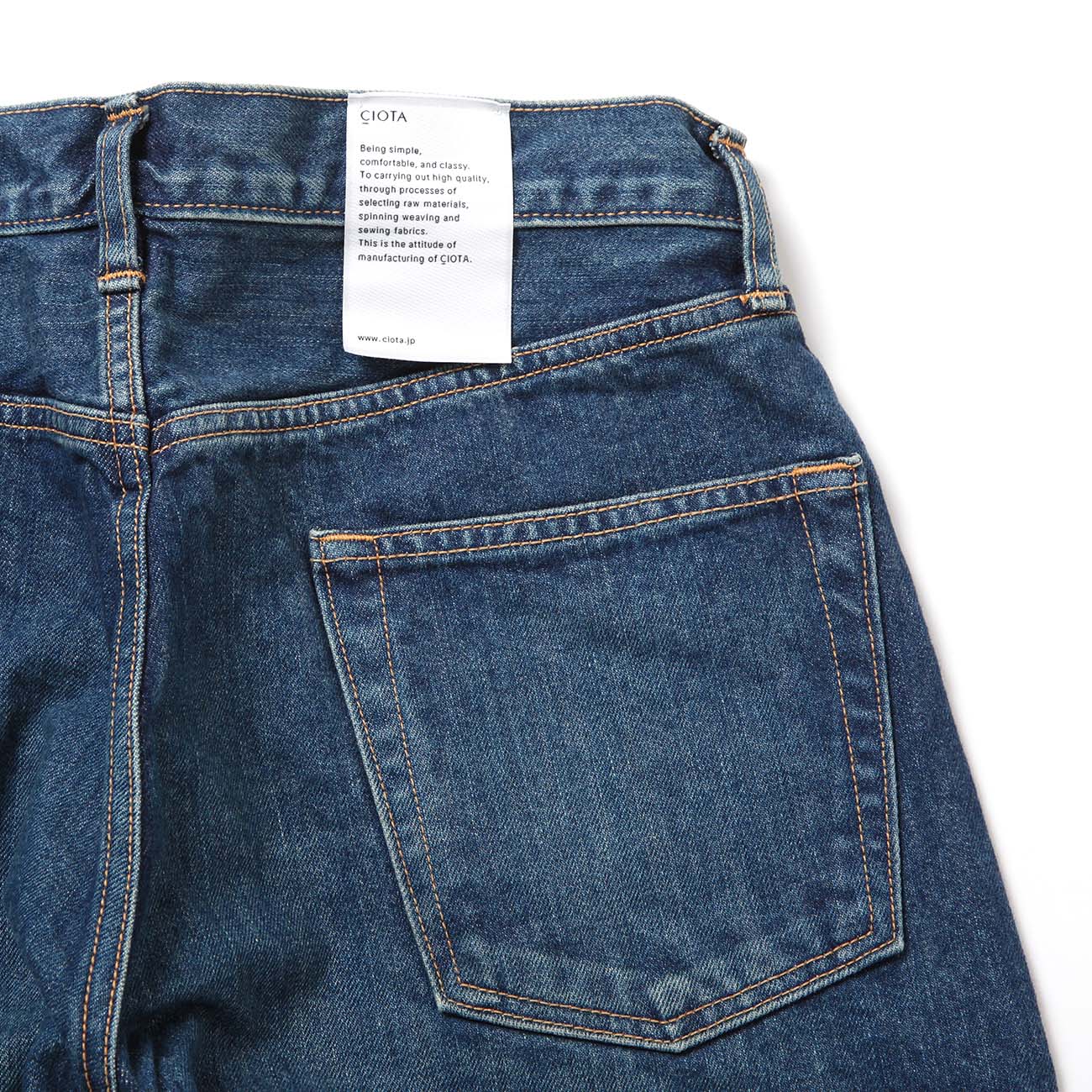 CIOTA / シオタ | インディゴ スビンコットン 13.5oz ワイドテーパード 