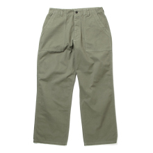 CIOTA / シオタ | スビンコットン ヘリンボン ベイカーパンツ - Olive