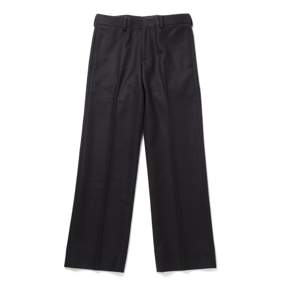 COMOLI ライトメルトンパイプドステム パンツ　navy サイズ4 COMOLI ライトメルトンパイプドステム パンツ navy サイズ4
