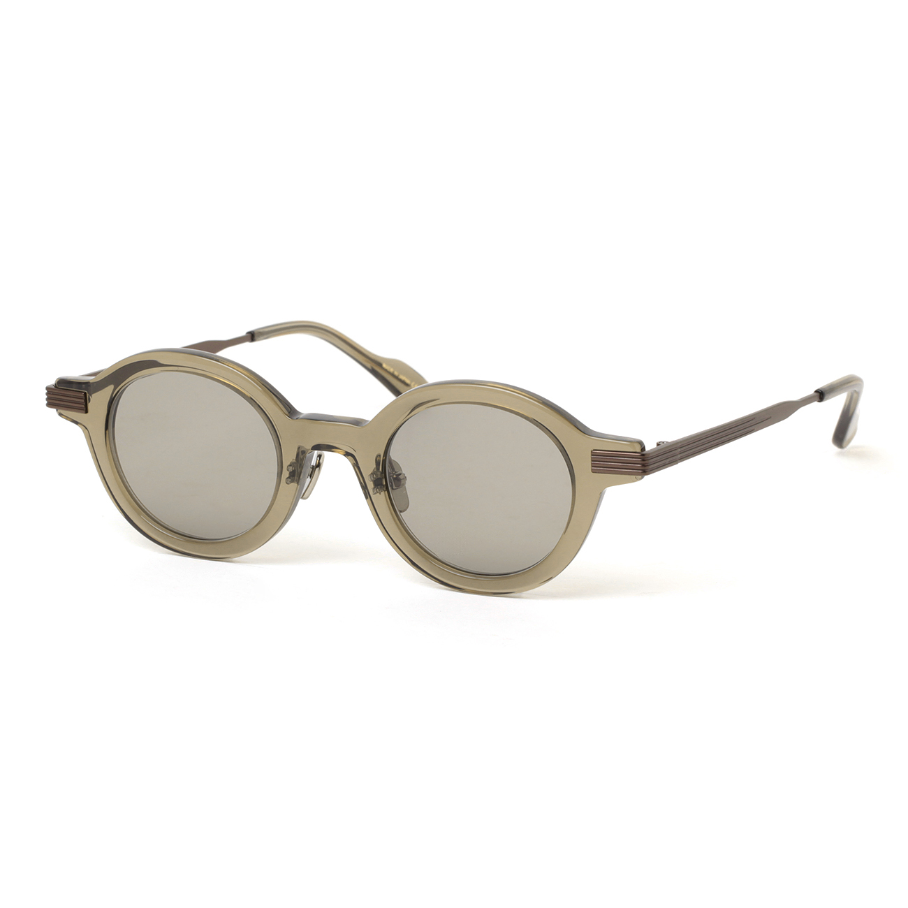 kearny - saint khaki brown 度なしレンズ kearny / カーニー | saint - Khaki × Brown / lens Gray | 通販