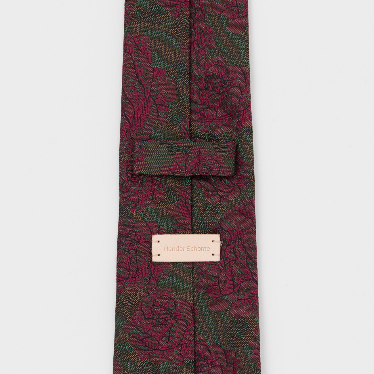 necktie - rose (Purple / Olive)
