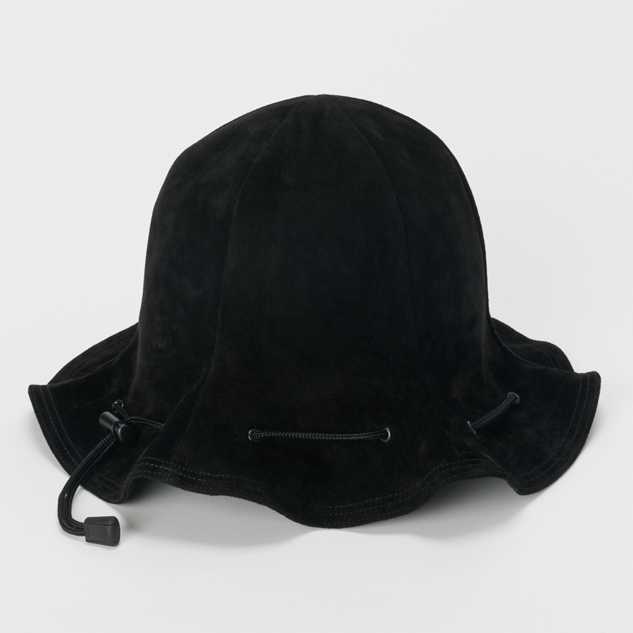 pig kinchaku hat - Black