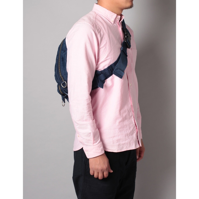Porter Classic / ポータークラシック | SUPER NYLON WAIST BAG - Blue