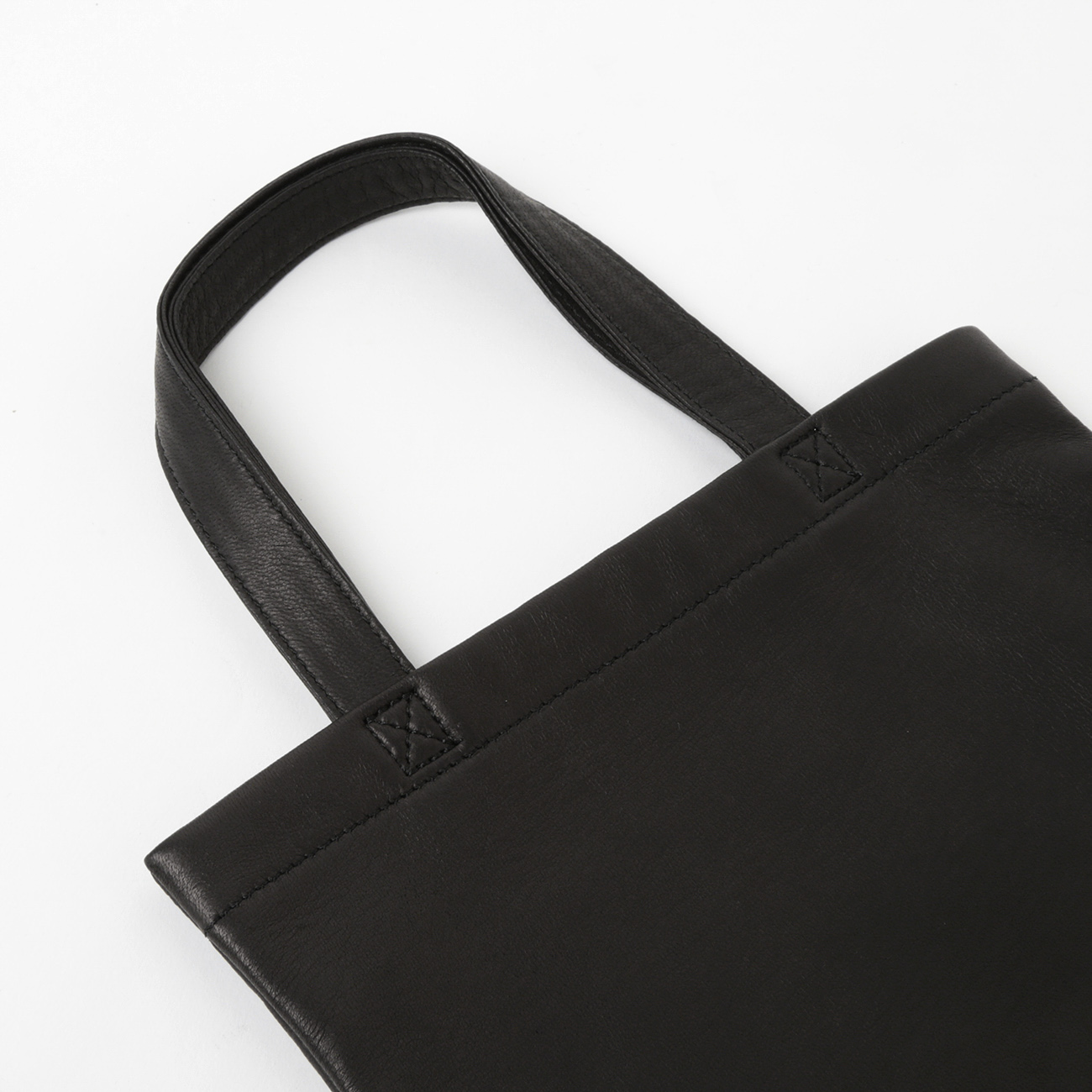 Aeta / アエタ | DA71 Double Faced FLAT TOTE : MINI - Black