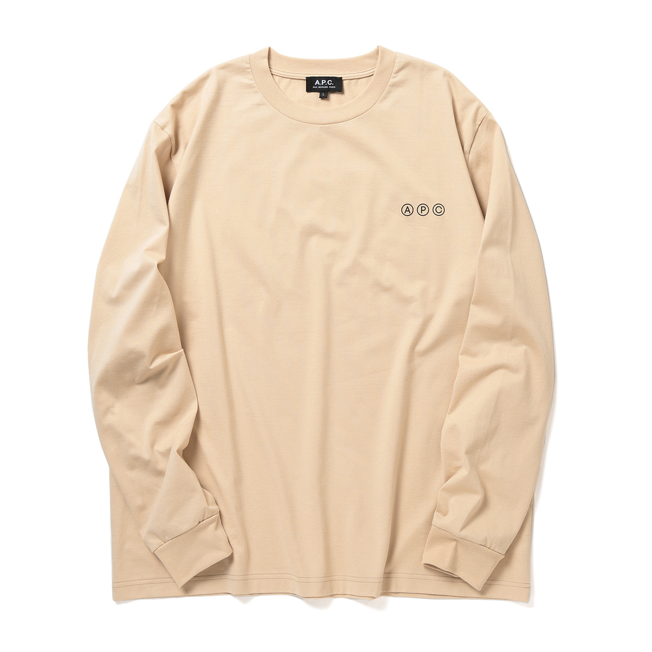 A.P.C. / アーペーセー | Adresse 長袖Tシャツ - Beige | 通販