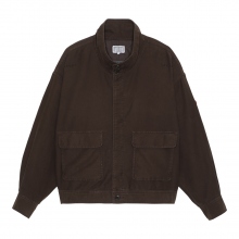 C.E / シーイー | BRUSHED COTTON BUTTON JACKET - Brown