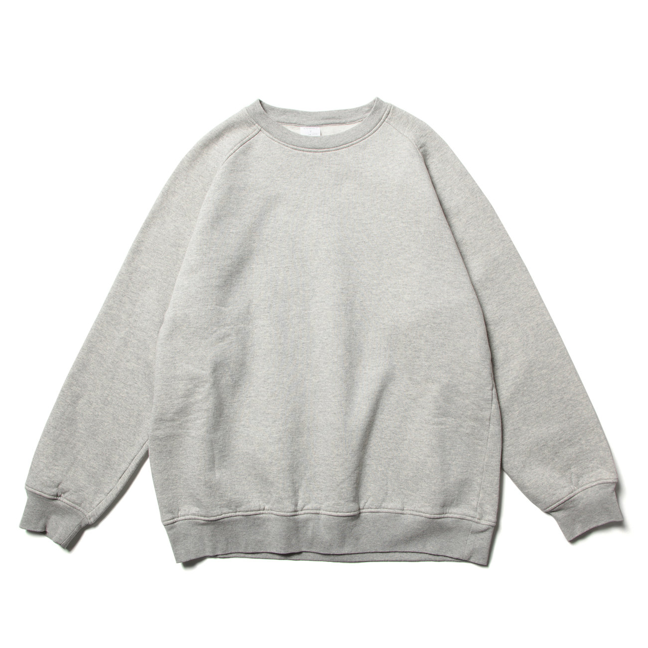 comoli 21AW コットン吊裏毛クルーネック 3 heather gray