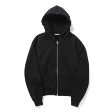 AURALEE / オーラリー | SMOOTH SOFT BD SWEAT ZIP PARKA (レディース) - Black