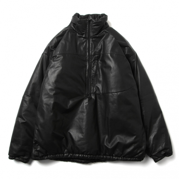 新品 COMOLI コモリ シープスキンハーフジップパフジャケット COMOLI(コモリ) / シープスキンハーフジップ パフジャケット