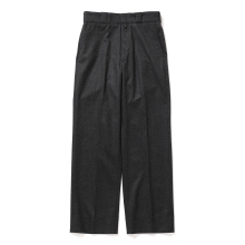 COMOLI / コモリ | ウールフラノ パンツ - Charcoal