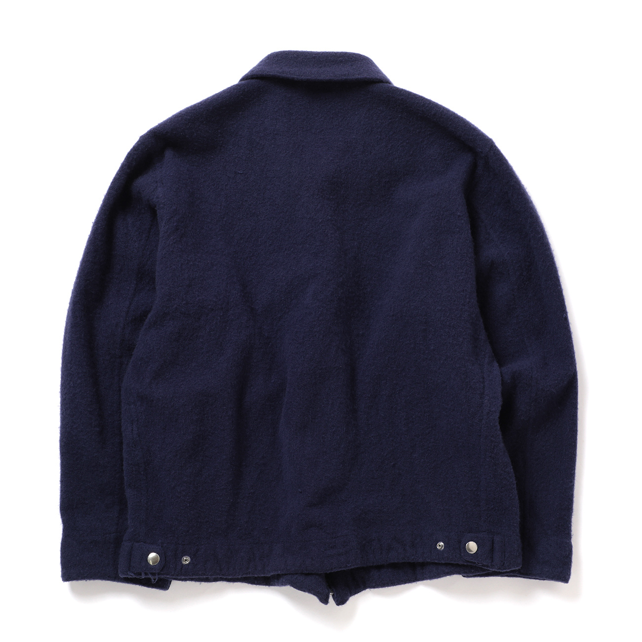 COMOLI / コモリ | 縮絨ウール ジップショートジャケット - Purple