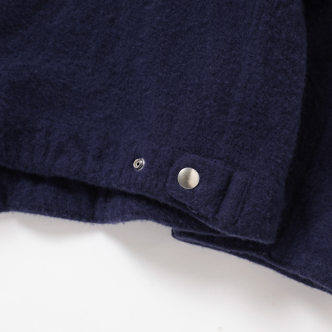 COMOLI / コモリ | 縮絨ウール ジップショートジャケット - Purple