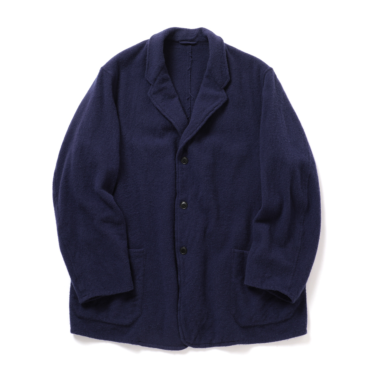 COMOLI / コモリ | 縮絨ウール ジャケット - Purple Blue | 通販