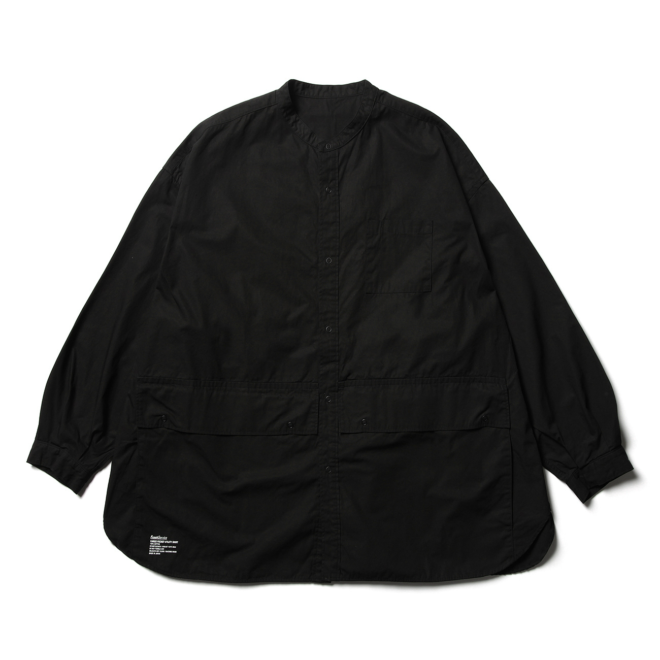 フレッシュサービス CARGO POCKET UTILITY SHIRT 黒 - アウター