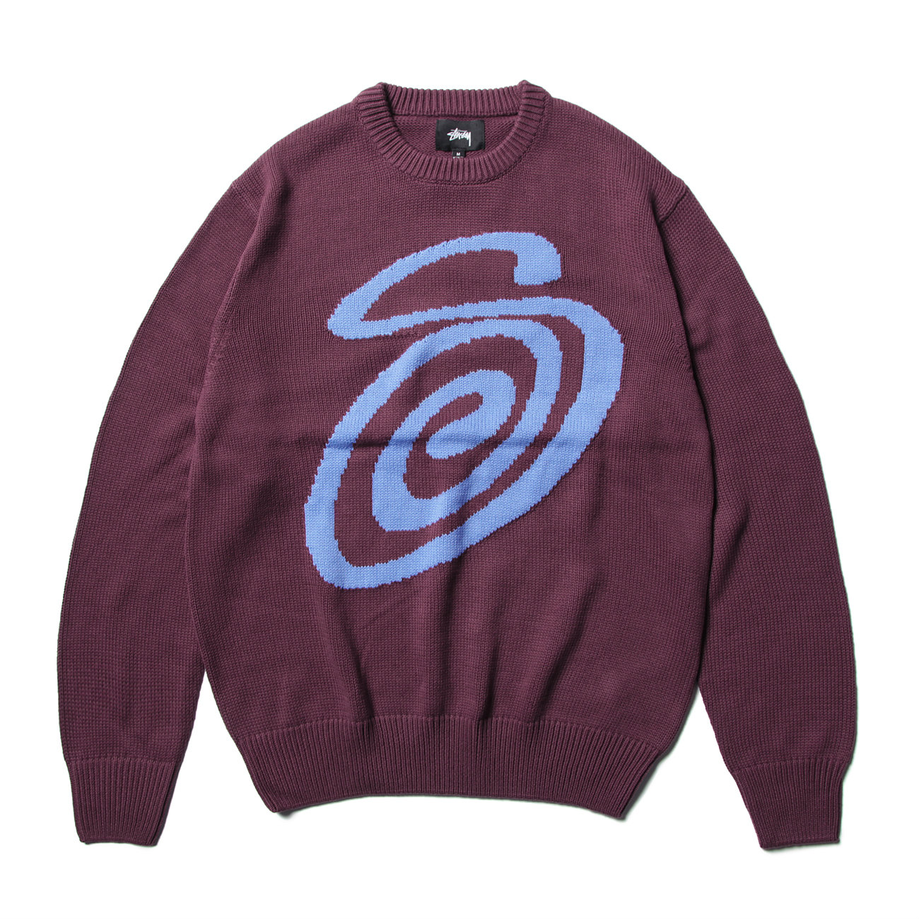 STUSSY / ステューシー | Curly S Sweater - Burgundy | 通販