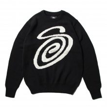 STUSSY / ステューシー | Curly S Sweater - Black | 通販 - 正規取扱店