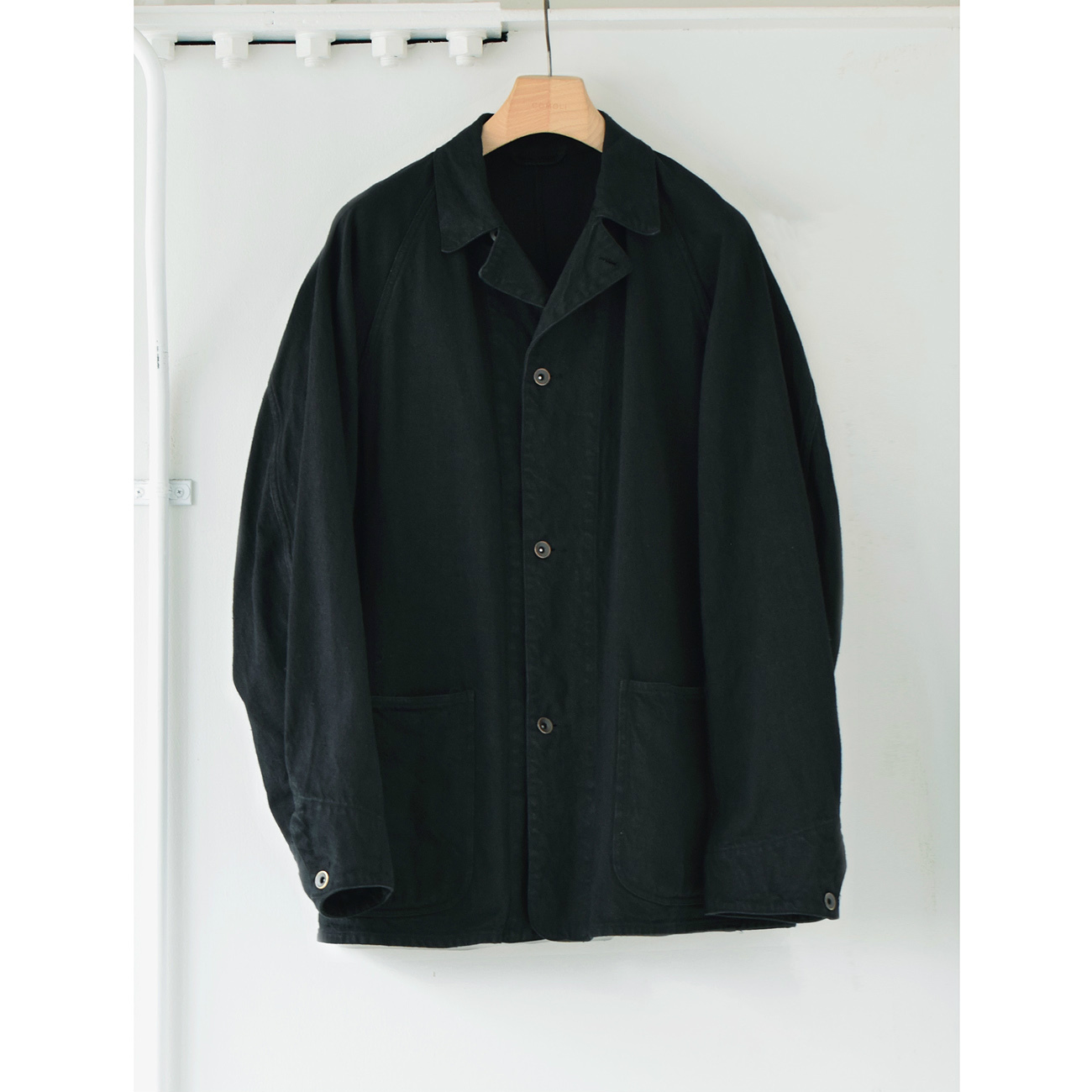 COMOLI / コモリ | デニム ワークジャケット - Black | 通販
