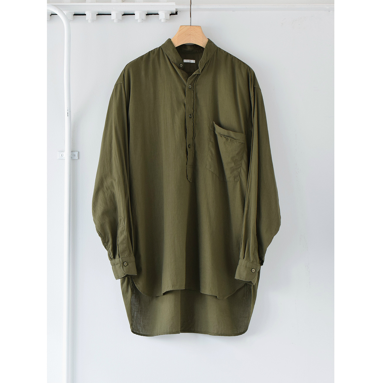 COMOLI / コモリ | ベタシャン プルオーバーシャツ - Olive | 通販